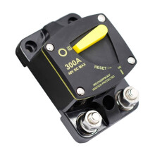 Circuit Breaker Fuse Reset 12-48V  Car Audio Amplifier Circuit Breaker Waterproof, 300A