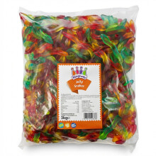 Kingsway Jelly Snakes 3kg Bulk Bag Fruity Gummy Sweets Retro Chewy treats