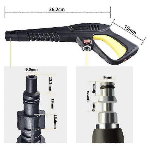 Stanley Pressure Washer Gun Safety, Quick Connect System for Ergonomic Design Replacement Pressure Washer Gun 2