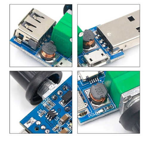 5Pcs  USB Fan Governor Wind Speed Controller Air Volume Regulator Cooling Mute Multi Function Fan Speed 2