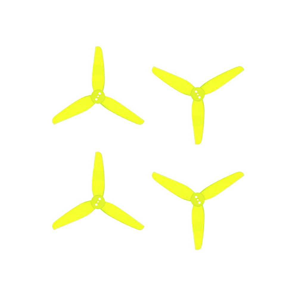 T3x1.8x3-1.5Mm 3-Blade Propeller Pc Prop For 3-Inch Rc Plane Fpv Drone Diy Accessory Yellow 4711801868756