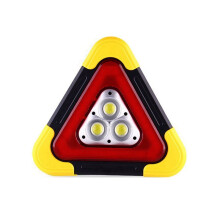 Luz de Advertencia Triangular de Emergencia, Lámpara de Seguridad para Averías, Luz Solar Portátil para Acampar y Trabajar.