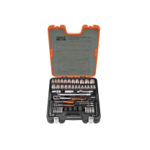 Bahco S800 1/4 & 1/2in Drive Socket Set, 77 Piece
