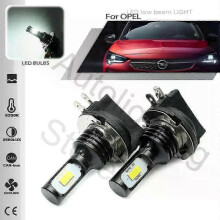 Compatible 2PCS H11B H9B H8B Led headlight Bulbs for 2011 2012 2013 2014 Opel Corsa D Car Headlights Low Beam 6500K White Canbus CSP 1400LM