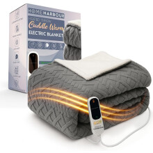 Heated Electric Blanket Throw Cuddle Warm 160x130cm, 10 Heat Levels