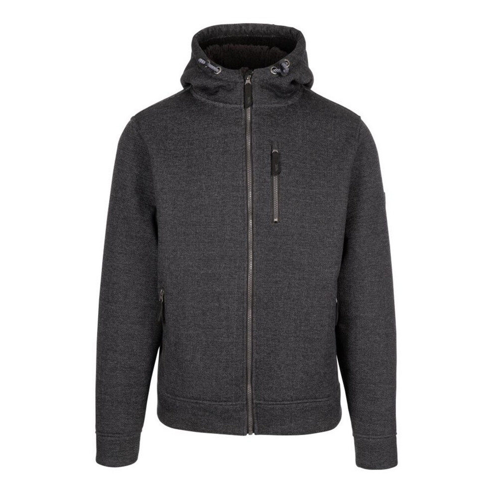 Trespass Men's Black Truther Marl Jacket In | : Extra Small - Image 4