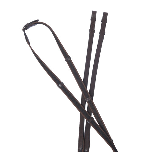 (54in, Brown) Collegiate Suregrip Leather Reins IV