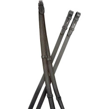 (54in, Black) Collegiate Suregrip Leather Reins IV