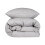 (Single, Grey) Vinga Marston Organic Cotton Duvet Cover Set 1