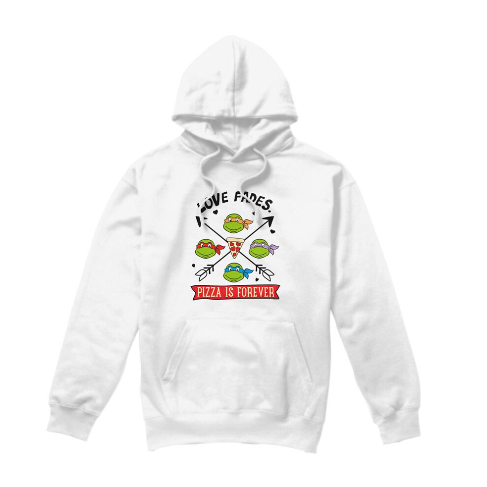 Teenage Mutant Ninja Turtles (Xxl, White) Mens Pizza Is Forever Hoodie