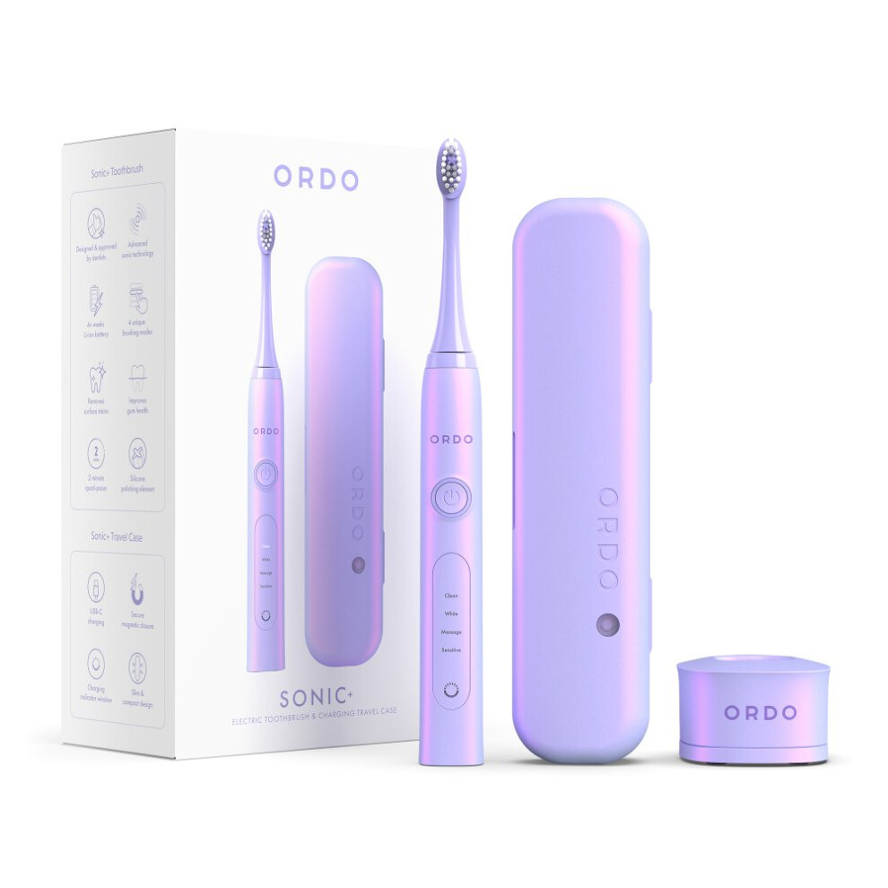 Ordo Sonic+ Electric Toothbrush With Violet Usb Charging Travel Case