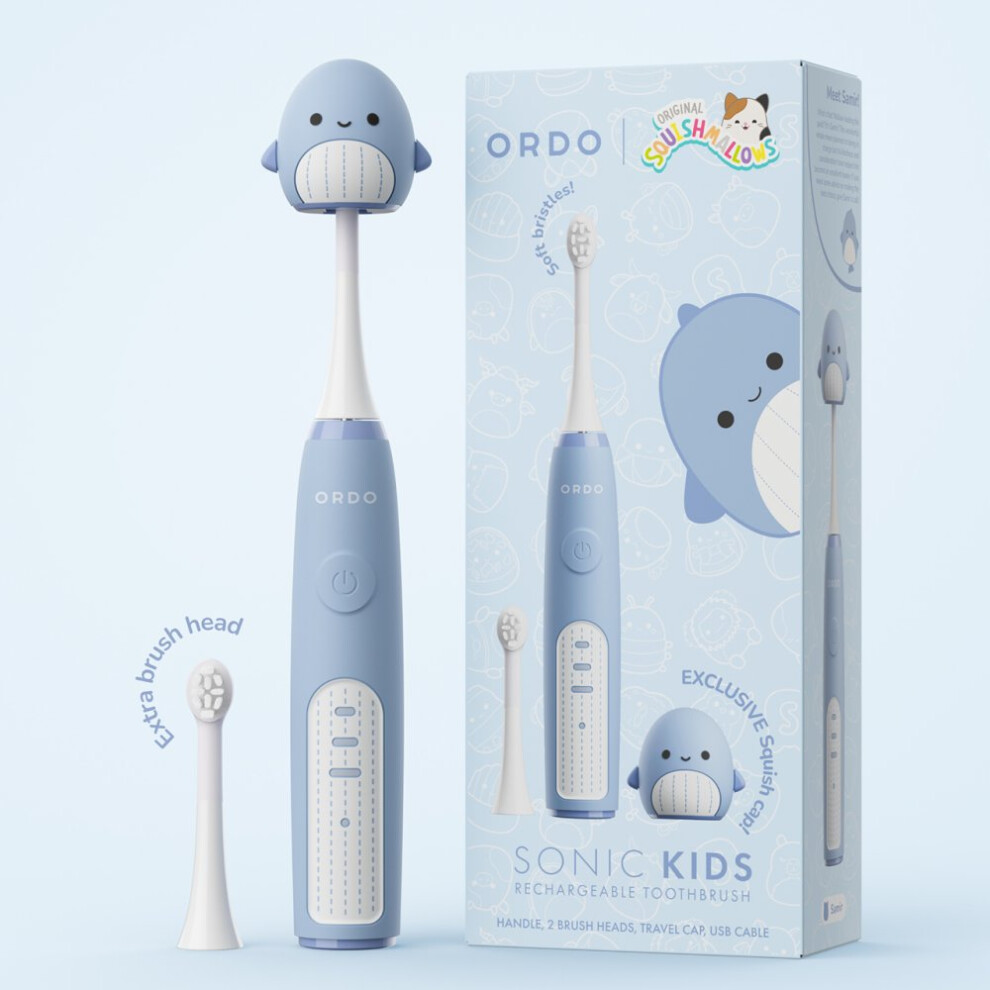 Ordo Sonic Kids Recharging Toothbrush Squishmallows Samir in Blue - Image 7