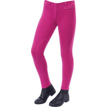 (21in, Pink) Dublin Childrens/Kids Supa-fit Pull On Knee Patch Jodhpurs