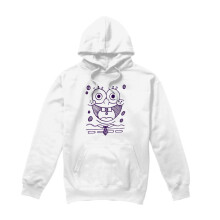 (XXL, White) SpongeBob SquarePants Mens Grin Felt Pen Hoodie