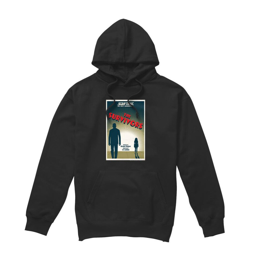 Star Trek (Xxl, ) Mens The Next Generation Season 3 Episode 3 Hoodie Black