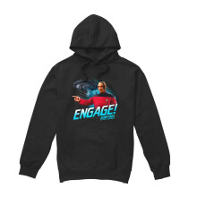 (XL, Black) Star Trek Mens Engage Hoodie