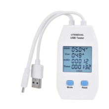 Tester USB, -T LCD Tester USB Rivelatore Voltmetro Amperometro Tester di Capacità di Alimentazione Digitale (UT658 Dual)