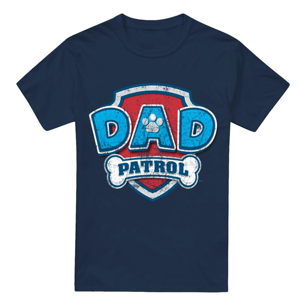 Paw Patrol (5Xl, Navy) Mens Dad Patrol Fathers Day T-Shirt Blue,Multicoloured