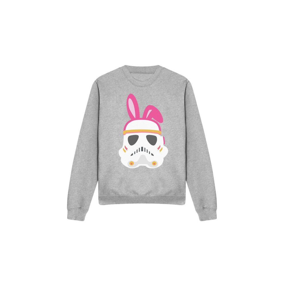 Star Wars (L, Sport Heather) Unisex Adult Easter Bunny Stormtrooper Sweatshirt