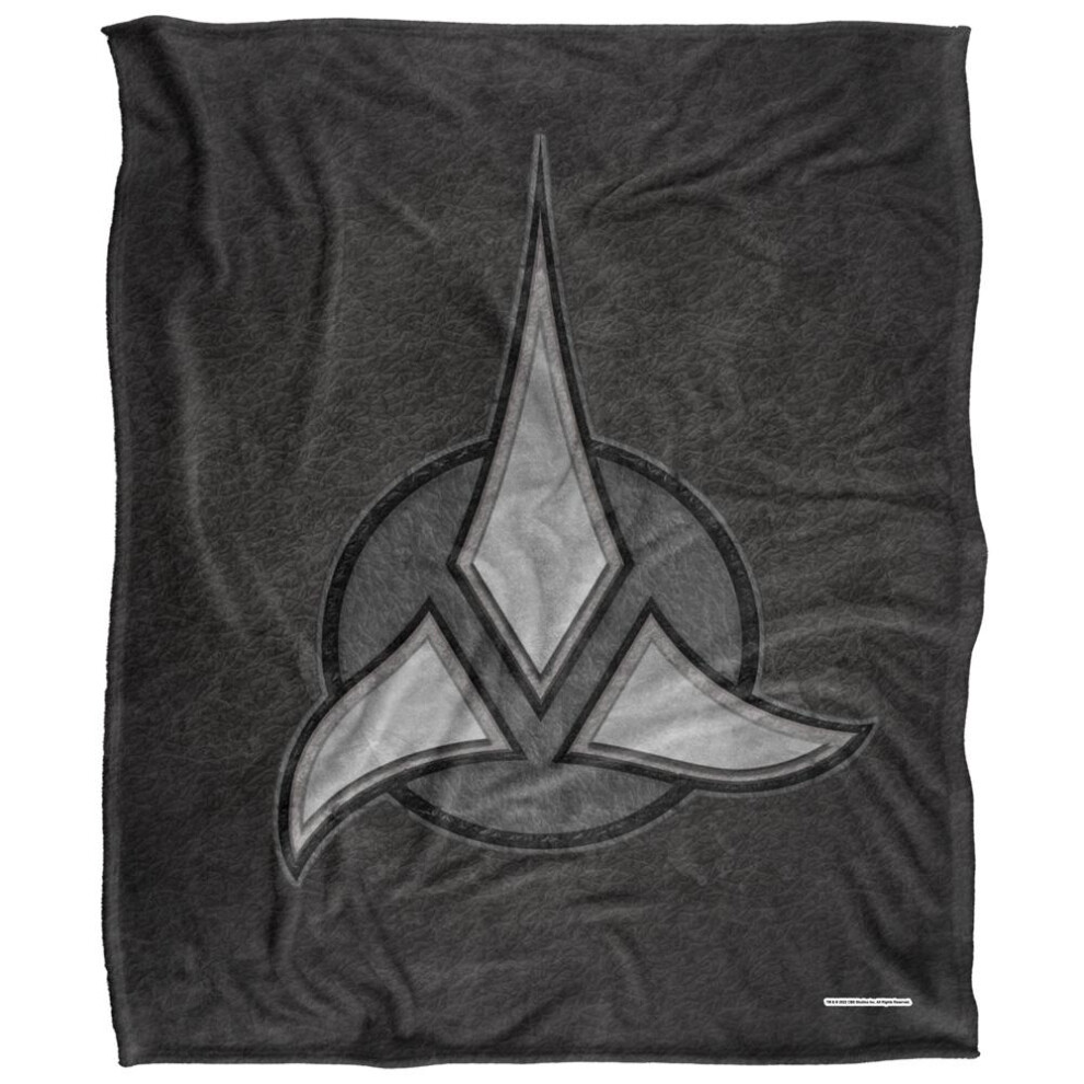 Star Trek Klingon Empire Silky Supersoft Blanket Black