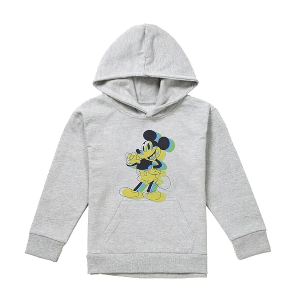 Disney (12-13 Years, Athletic Heather) Childrens/Kids Trippy Mickey Mouse Heather Hoodie