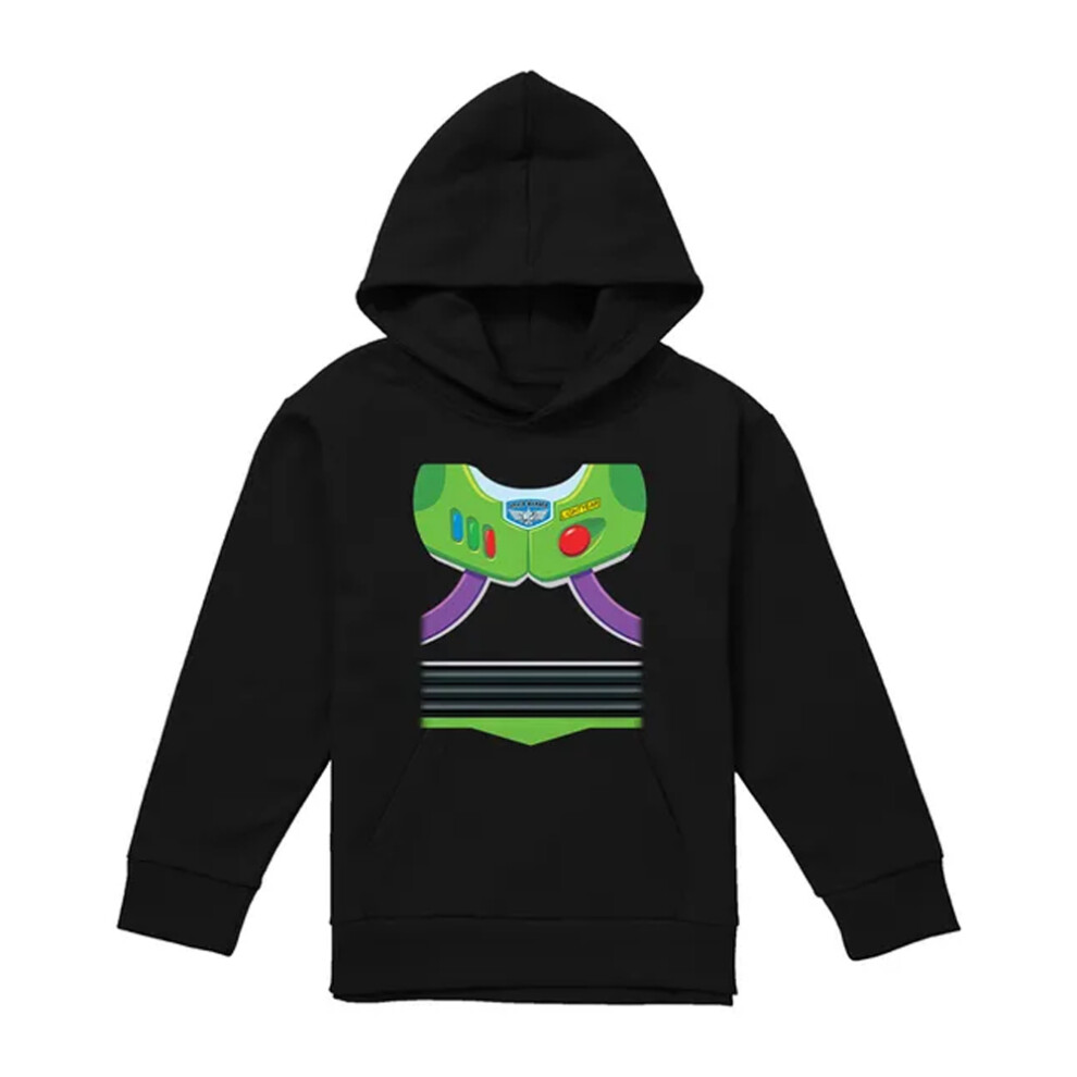 Toy Story (5-6 Years, ) Childrens/Kids Buzz Lightyear Costume Hoodie Black