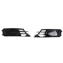 Car Front Bumper Fog Light Grille Cover Fog Light Frame for A6 C7 2016-2018 4G0807647 4G0807648