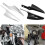 Motorcycle Front Fork Mount Wind Deflectors Windscreen Fairing for  Touring Road King 1995-2021(Silver) 6