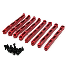 MN78 Set di Tiranti del Telaio nel Metallo per MN78 MN 78 1/12 RC Car Upgrades Parts Accessori, Rosso