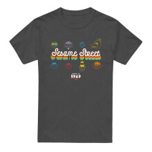(M, Charcoal) Sesame Street Unisex Adult Made In 1969 T-Shirt