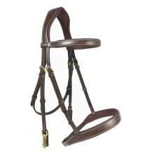 (Cob, Havana) Whitaker Madrid Leather Horse Snaffle Bridle