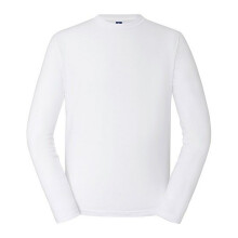 (XS, White) Russell Mens Classic Long-Sleeved T-Shirt