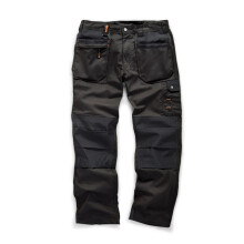 (30S, Black) Scruffs Mens Plus Work Trousers