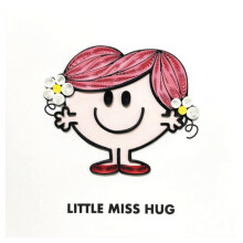 Little Miss Hug Mr. Men Greeting Card Hand-Crafted Quilling Crisis Charity Card
