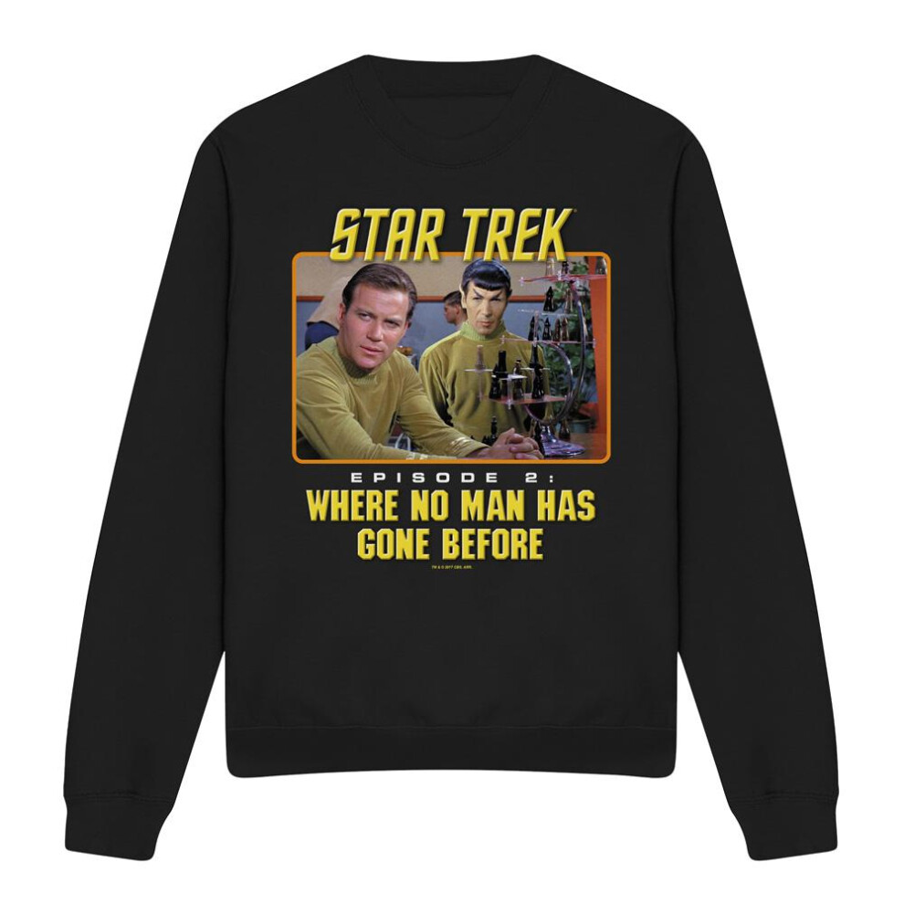 Star Trek (Xxl, ) Unisex Adult Episode 2 Sweatshirt Black