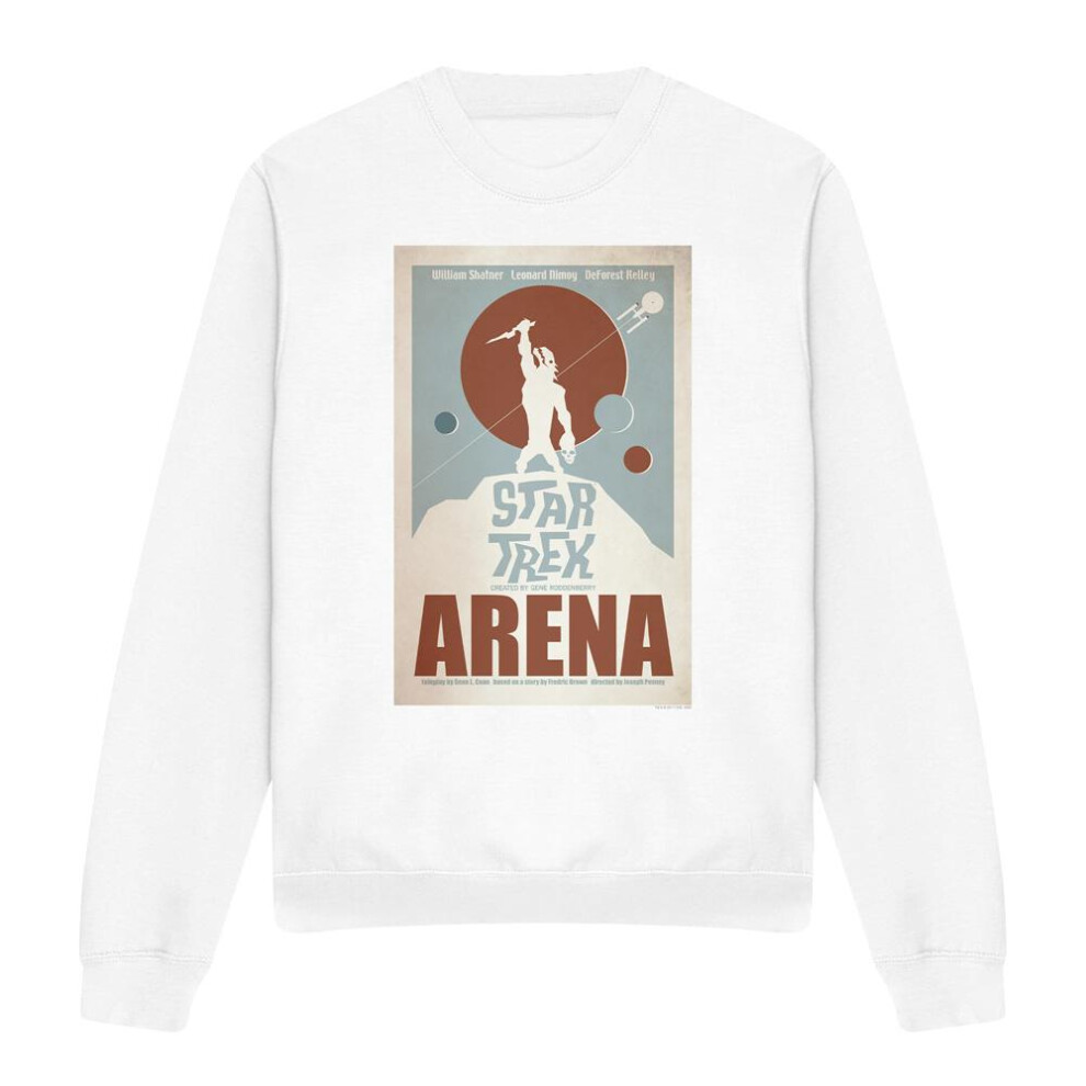 Star Trek (Xl, ) Unisex Adult The Original Series Episode 18 Sweatshirt White