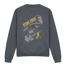 (M, Charcoal) Star Trek Unisex Adult 50 Year Frontier Sweatshirt