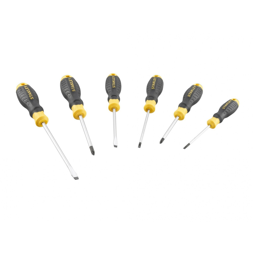 Stanley Hand Tools Cushion Grip Screwdriver Set, 6 Piece 5063750508474