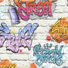 Muriva Street Style Graffiti Wallpaper