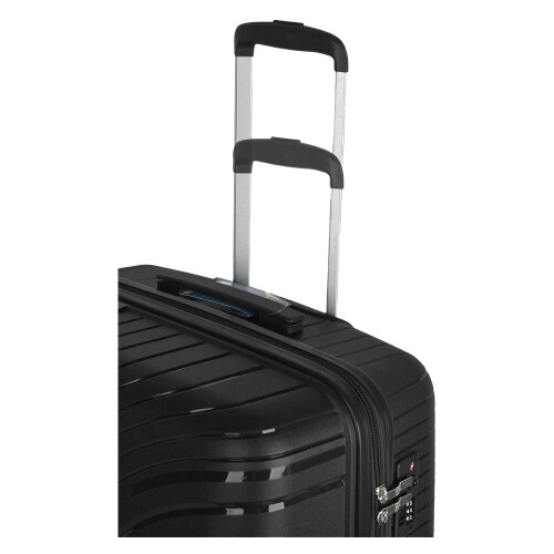 (32in, Black) Public Dealz Polypropylene Hardshell Luggage Set 2