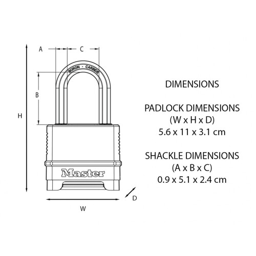 Master Lock Master Lock Excell Combination Padlock 1