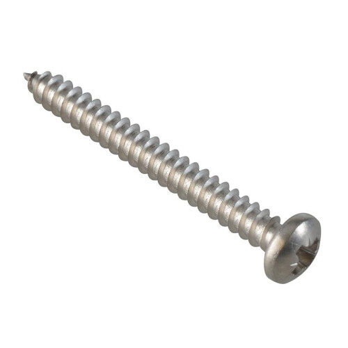 Forgefix Forgefix Self-tapping Screws, Pozi, Pan Head, A2 Stainless Steel