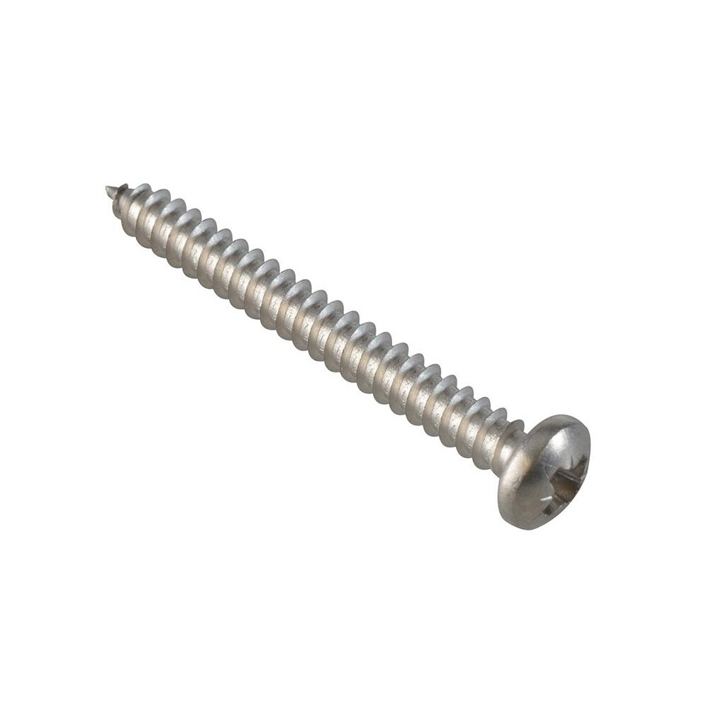 Forgefix Self-Tapping Screws, Pozi, Pan Head, A2 Stainless Steel