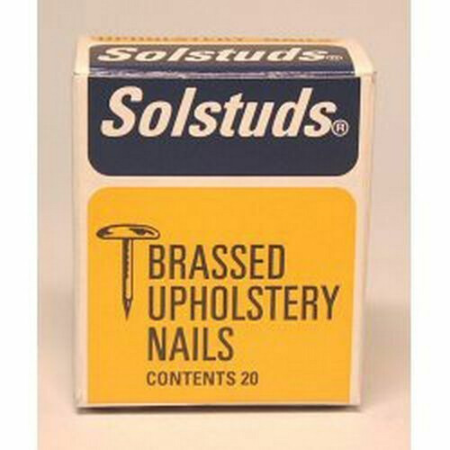 Solstuds Brass Plated Upholstery Nails (Pack of 20)