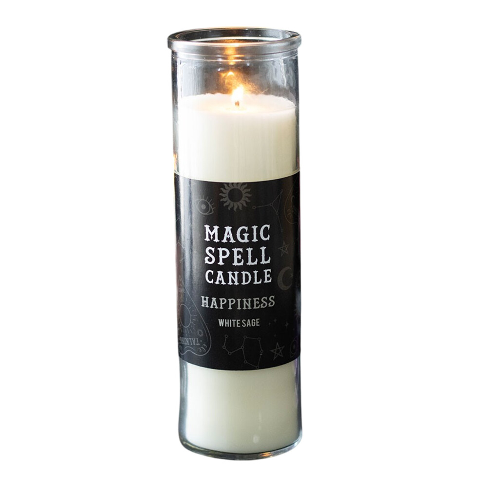 Something Different White Magic Spell Happiness Sage Tube Candle