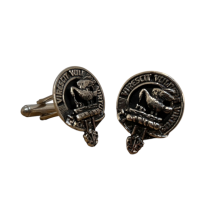 Stewart Clan Crest Pewter T-Bar Cufflinks