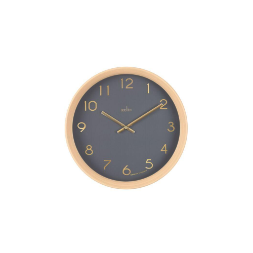 Acctim Acctim Upsilon 25cm Light Wood Effect Wall Clock 22677