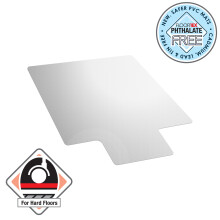 Advantagemat PVC Chair Mat for Hard Floors. Rectangular with Lip - 90 x 120cm
