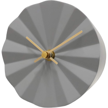Acctim Layla Resin Table Clock in Grey 37097