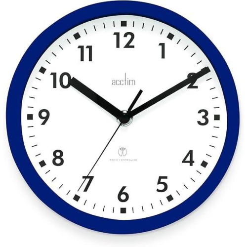 Acctim Acctim Nardo 20cm Radio Controlled Blue Wall Clock 74669
